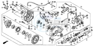 TRX400FA FOURTRAX AT drawing FRONT FINAL GEAR