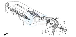 TRX350TE FOURTRAX 350 ES drawing KNUCKLE (TRX350FM/FE)