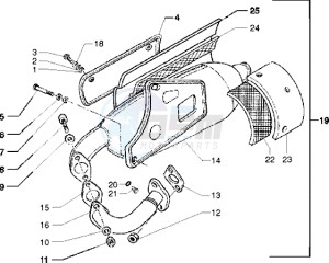 Typhoon 125 XR drawing Silencer