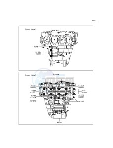 NINJA ZX-10R ABS ZX1000KFFA FR XX (EU ME A(FRICA) drawing Crankcase Bolt Pattern