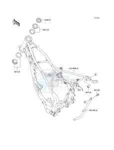 KX 85 A [KX85 MONSTER ENERGY] (A6F - A9FA) A8F drawing FRAME