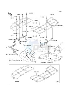 KVF 750 F [BRUTE FORCE 750 4X4I] (F8F) F8F drawing CARRIER-- S- -