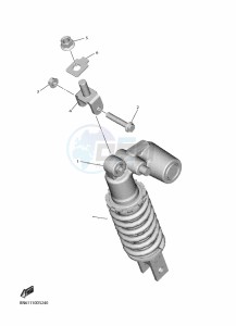 YZF600 YZF-R6 (BN6H) drawing REAR SUSPENSION