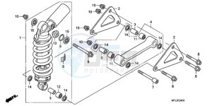 CBR1000RR9 Australia - (U / PSW) drawing REAR CUSHION