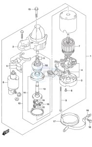 DF 200AS drawing Starting Motor