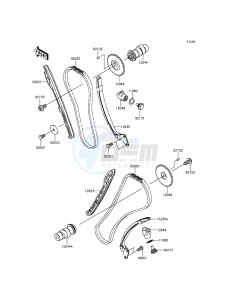 VULCAN 900 CUSTOM VN900CFFA GB XX (EU ME A(FRICA) drawing Camshaft(s)/Tensioner