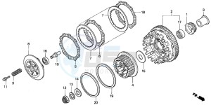 CBR900RR drawing CLUTCH