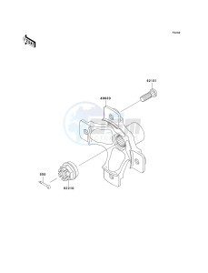 KSV 700 A [KFX700 AND V FORCE] (A1-A2) [KFX700 AND V FORCE] drawing REAR HUB