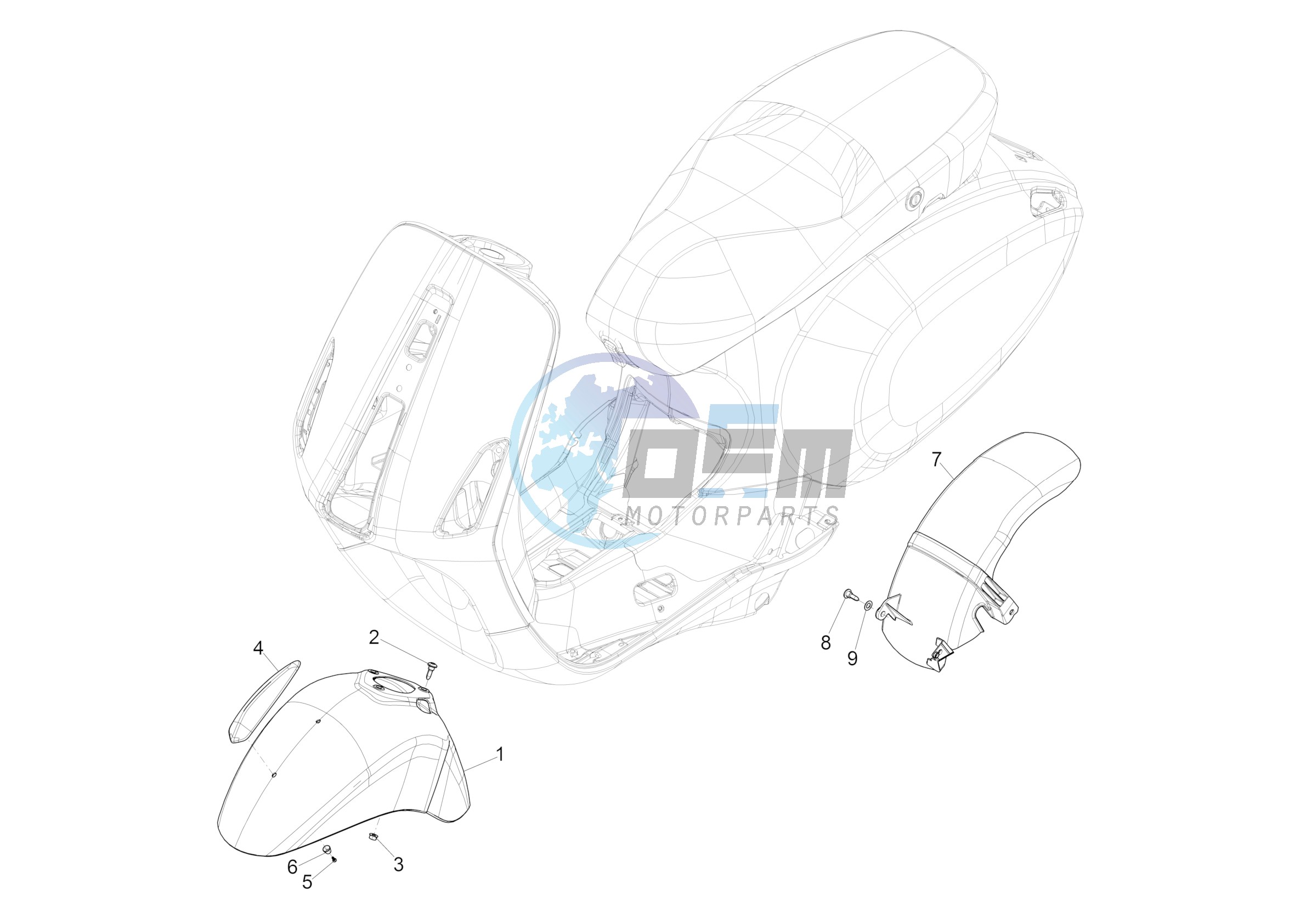 Wheel huosing - Mudguard