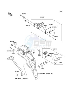 D-TRACKER 125 KLX125DCF XX (EU ME A(FRICA) drawing Taillight(s)