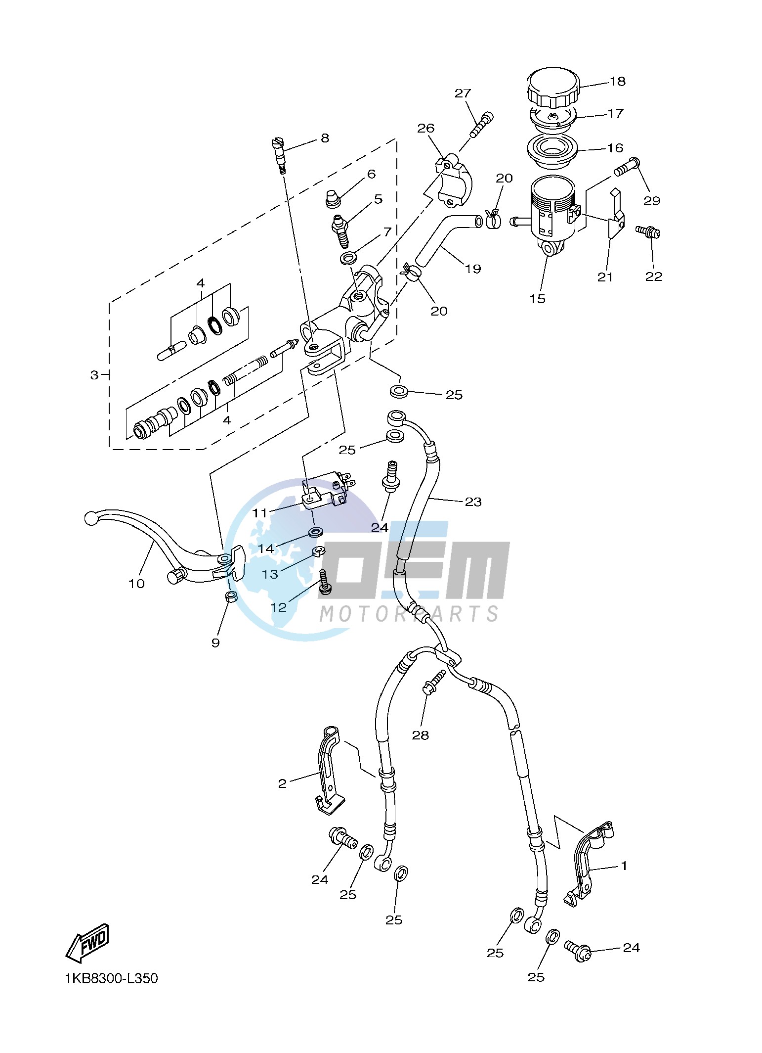 FRONT MASTER CYLINDER