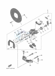 YXE850EN YXE85WPHM (BAND) drawing REAR BRAKE CALIPER 2