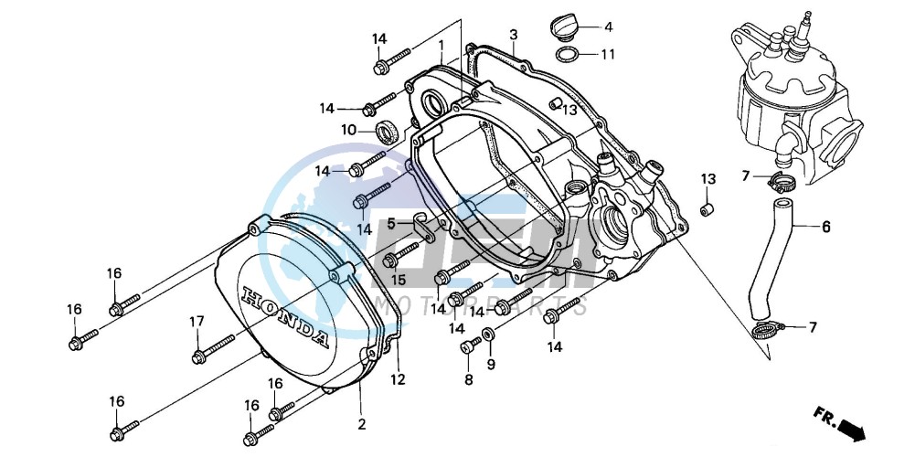 RIGHT CRANKCASE COVER