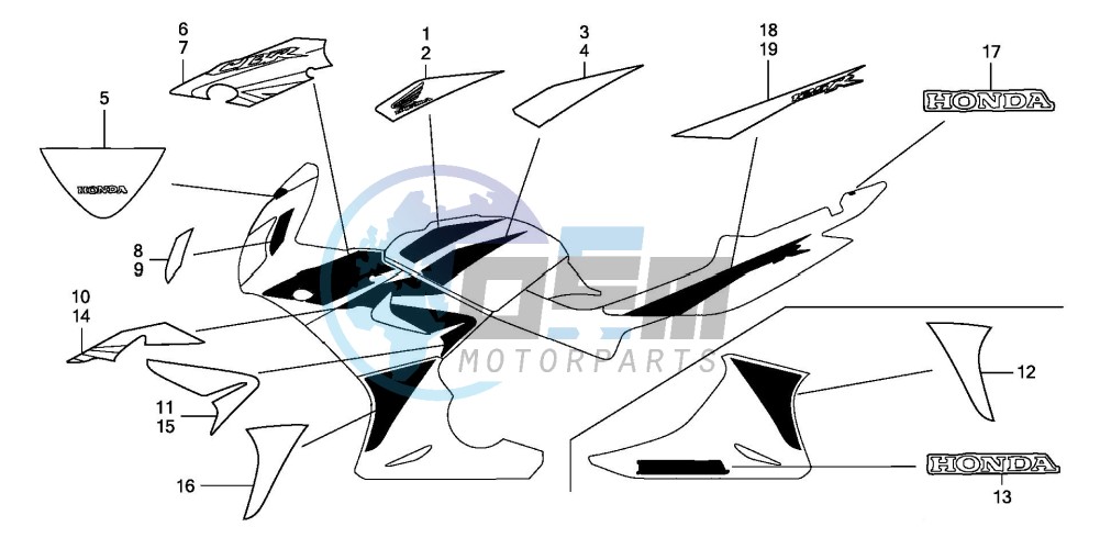 MARK/STRIPE (CBR125RW8)