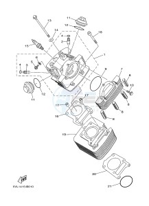 YBR125E (4P2G 4P2H 4P2J) drawing CYLINDER