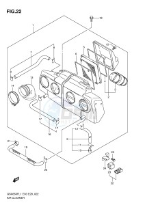 GSX650F (E3-E28) Katana drawing AIR CLEANER