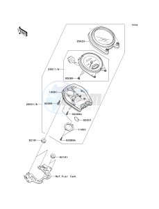 VN 2000 D [VULCAN 2000 LIMITED] (D1) D1 drawing METER-- S- -