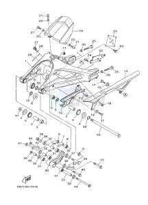 MTM850 MTM-850 XSR900 (B908) drawing REAR ARM