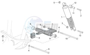 Scarabeo 100 4T e3 net drawing R.shock absorber-connect. Rod