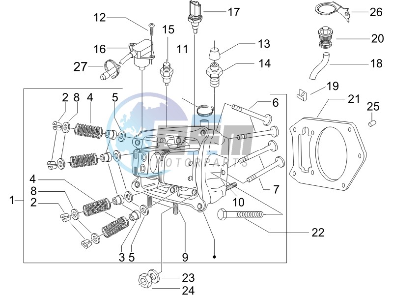 Cilinder head unit - Valve