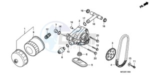 VT750CA9 Europe Direct - (ED / MME) drawing OIL PUMP