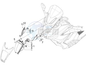 GP 800 drawing Head lamp - Turn signal lamps