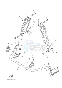 YFM700FWAD YFM70GPSJ GRIZZLY 700 EPS (B1AM) drawing REAR SUSPENSION