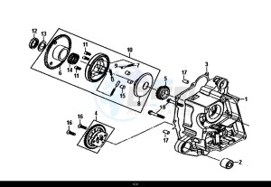 MIO 50I (45 KM/H) (FS05W1-EU) (E4) (L8-M0) drawing R CRANK CASE-OIL PUMP ASSY