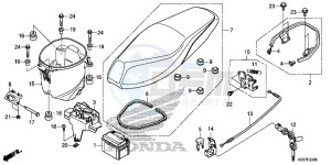 AFS110CSFF CB1000R 2ED - (2ED) drawing SEAT/ BATTERY