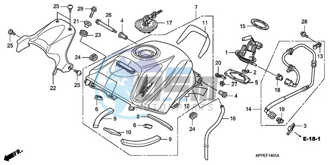 FUEL TANK (CBR125RW7/RW9/RWA)