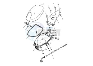 YQ AEROX R 50 drawing SEAT