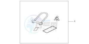 VTR1000SP VTR1000SP-1 drawing HONDA U-LOCK