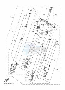 MT-25 MTN250-A (BGJ3) drawing FRONT FORK