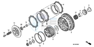 CBR600RA9 E / ABS MME drawing CLUTCH