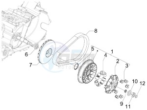 GP 800 drawing Driving pulley