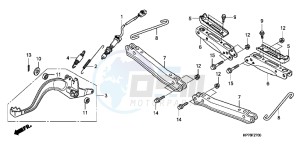 NC750DH NC750D ED drawing REAR FENDER