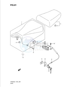 SV650/S drawing SEAT (SV650SL1 E24)