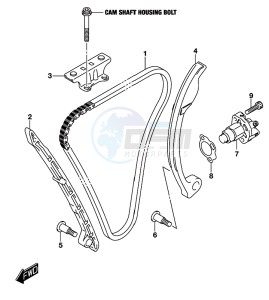 GSX-S750A drawing CAM CHAIN