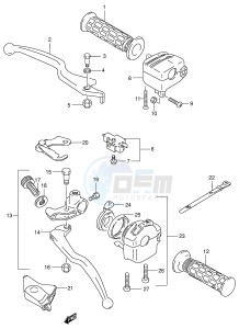 LT-F500F (E3-E28) drawing HANDLE LEVER (MODEL K2)