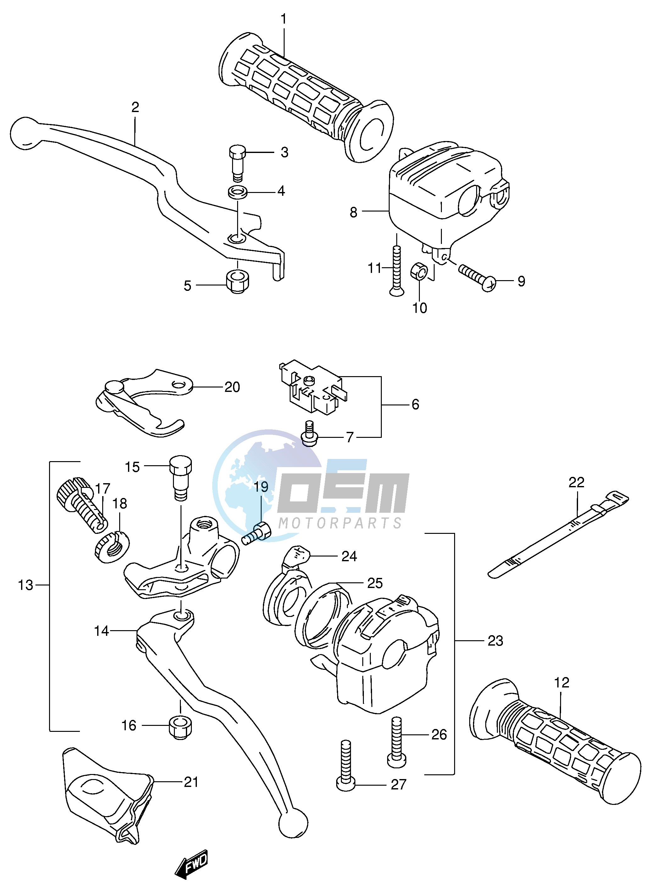 HANDLE LEVER (MODEL K2)