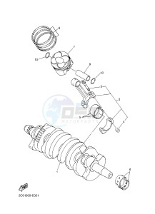 YZF-R6 600 R6 (2CXE 2CXF) drawing CRANKSHAFT & PISTON