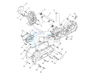 NS AEROX 50 drawing CRANKCASE