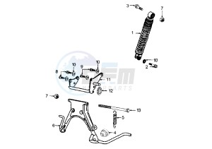 X–FIGHT - 50 cc drawing STAND-SHOCK ABSORBER