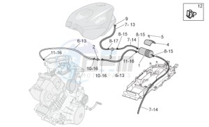 RSV 1000 Tuono drawing Fuel vapour recover system