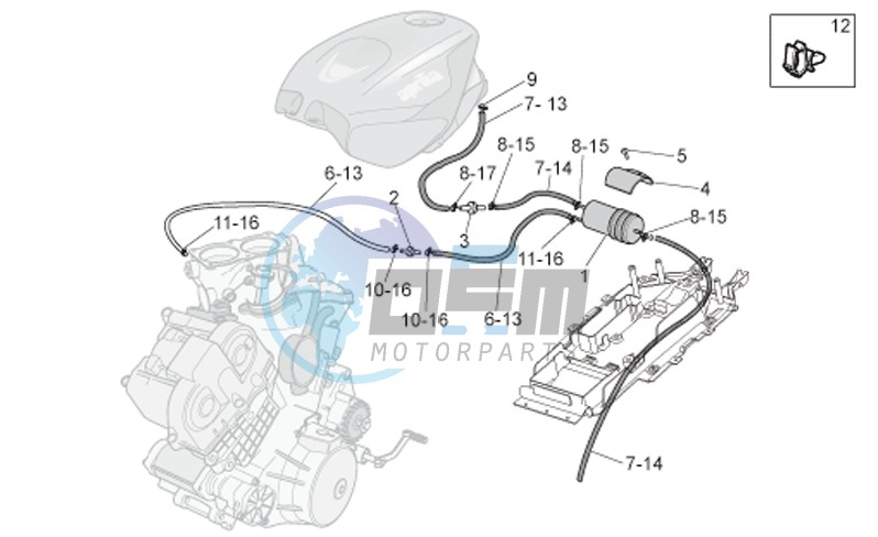 Fuel vapour recover system