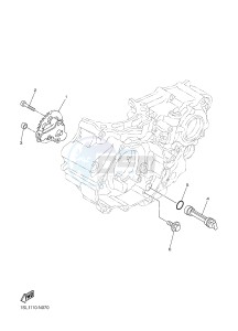 YZ450F (B118 B119 B11A B11B) drawing OIL PUMP