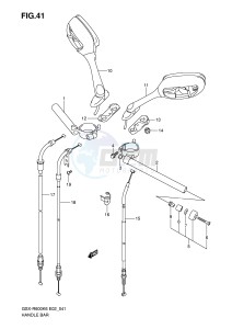 GSX-R600 (E2) drawing HANDLEBAR