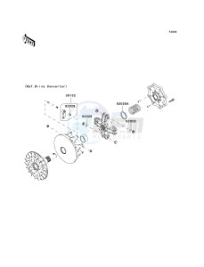 KVF 750 B (BRUTE FORCE 750 4X4I) (B6F-B7FA) A6F drawing OPTIONAL PARTS-- DRIVE CONVERTER- -