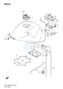 GSX1300R drawing FUEL TANK L2