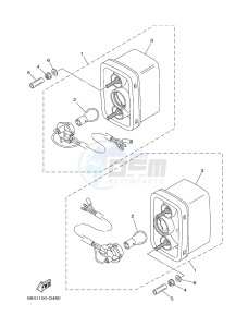 YXM700E YXM700PHF VIKING EPS HUNTER (1XPL) drawing TAILLIGHT